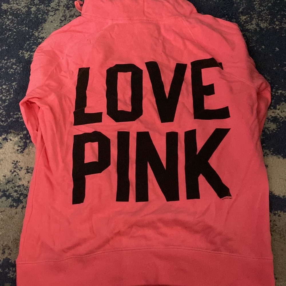 Pink full zip hoodie